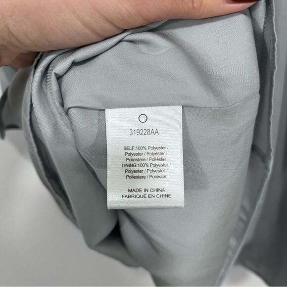 Anthropologie Dolan Adelaide Mini Dress Blue Grey S - Picture 8 of 9